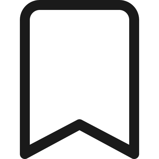 Bookmark icon, solid style, from Bootstrap Icons