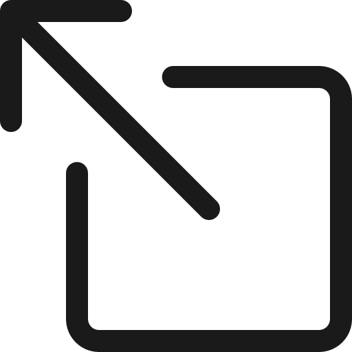 Box arrow up left icon, solid style, from Bootstrap Icons