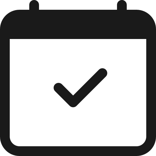 Calendar check icon, solid style, from Bootstrap Icons
