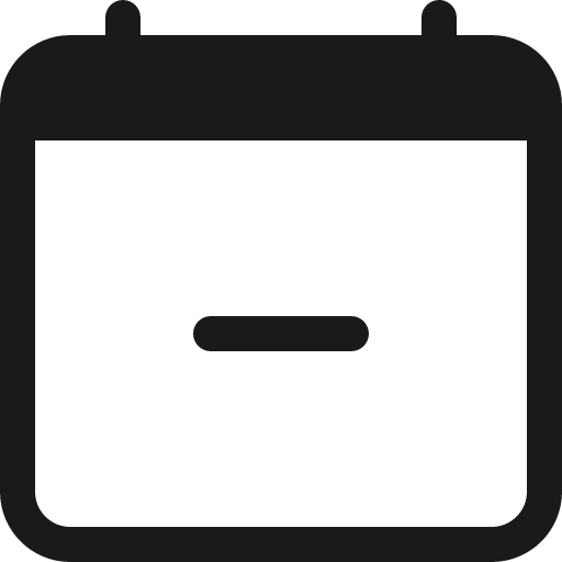 Calendar minus icon, solid style, from Bootstrap Icons