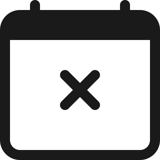 Calendar x icon, solid style, from Bootstrap Icons