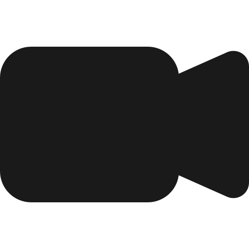 Camera video fill icon, filled style, from Bootstrap Icons
