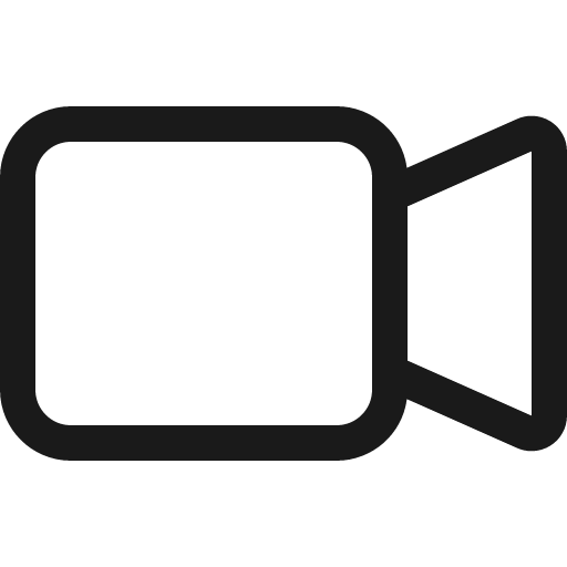Camera video icon, solid style, from Bootstrap Icons