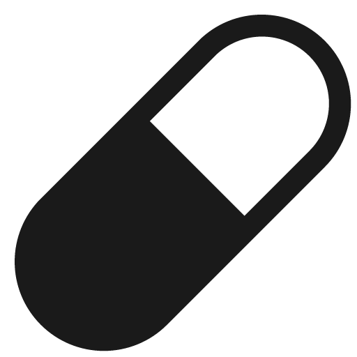 Capsule icon, solid style, from Bootstrap Icons