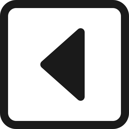 Caret left square icon, solid style, from Bootstrap Icons