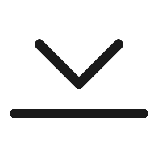 Chevron bar down icon, solid style, from Bootstrap Icons
