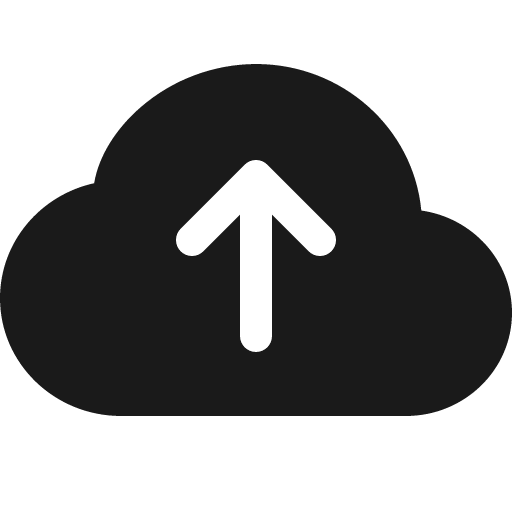 Cloud arrow up fill icon, filled style, from Bootstrap Icons