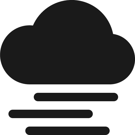 Cloud haze fill icon, filled style, from Bootstrap Icons