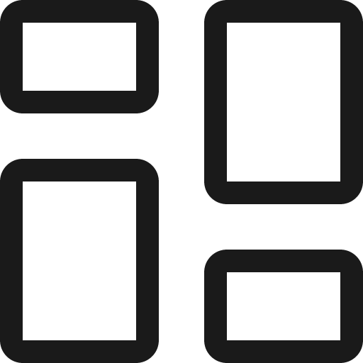 Columns gap icon, solid style, from Bootstrap Icons