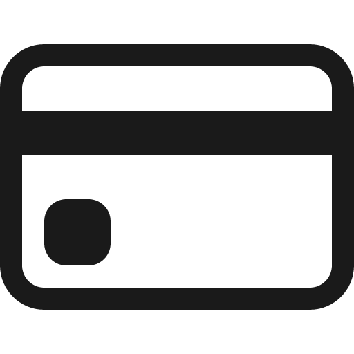 Credit card icon, solid style, from Bootstrap Icons