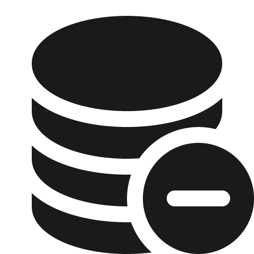 Database fill dash icon, solid style, from Bootstrap Icons