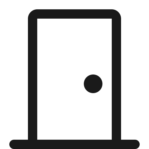 Door closed icon, solid style, from Bootstrap Icons