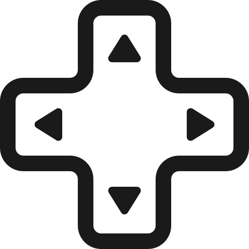 Dpad icon, solid style, from Bootstrap Icons