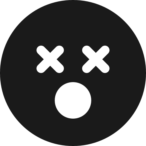 Emoji dizzy fill icon, filled style, from Bootstrap Icons
