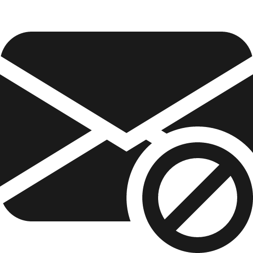 Envelope slash fill icon, filled style, from Bootstrap Icons