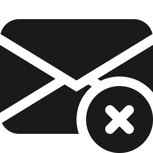 Envelope x fill icon, filled style, from Bootstrap Icons
