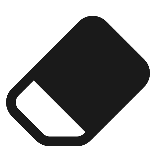 Eraser fill icon, filled style, from Bootstrap Icons