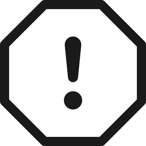 Exclamation octagon icon, solid style, from Bootstrap Icons