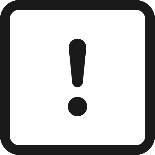 Exclamation square icon, solid style, from Bootstrap Icons