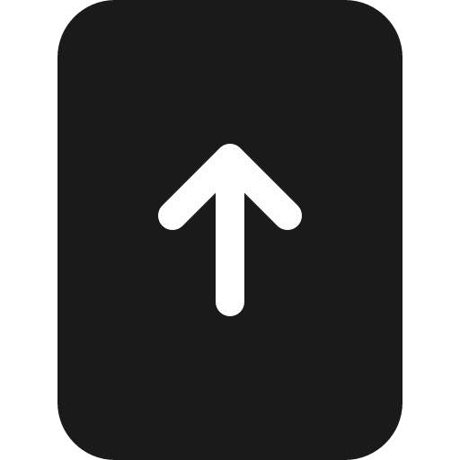 File arrow up fill icon, filled style, from Bootstrap Icons