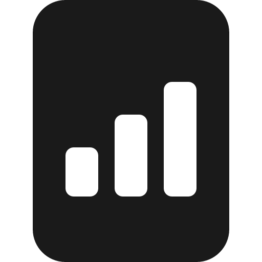 File bar graph fill icon, filled style, from Bootstrap Icons