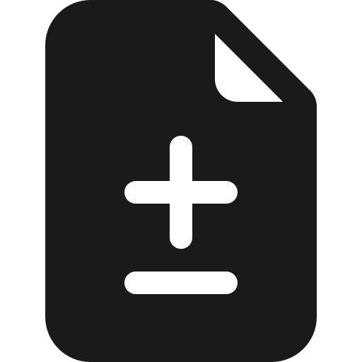 File earmark diff fill icon, filled style, from Bootstrap Icons