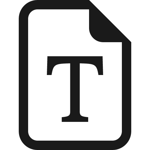 File earmark font icon, solid style, from Bootstrap Icons