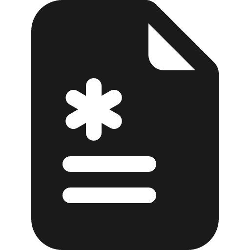 File earmark medical fill icon, filled style, from Bootstrap Icons