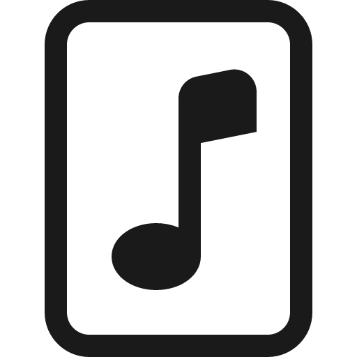 File music icon, solid style, from Bootstrap Icons