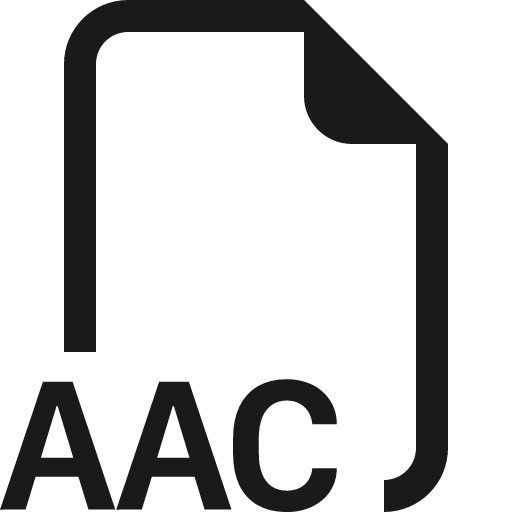 Filetype aac icon, solid style, from Bootstrap Icons