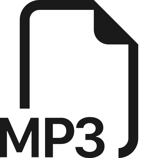 Filetype mp3 icon, solid style, from Bootstrap Icons