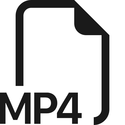 Filetype mp4 icon, solid style, from Bootstrap Icons