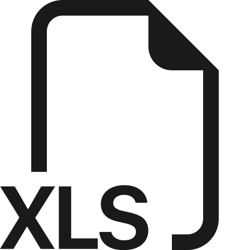 Filetype xls icon, solid style, from Bootstrap Icons