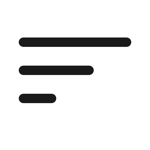 Filter left icon, solid style, from Bootstrap Icons