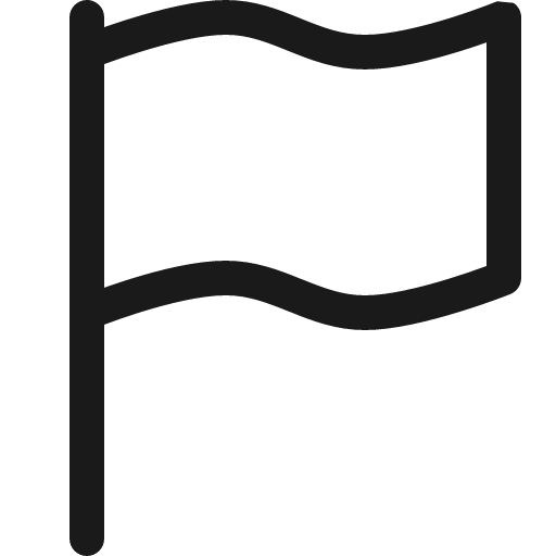 Flag icon, solid style, from Bootstrap Icons