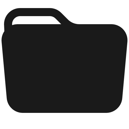 Folder fill icon, filled style, from Bootstrap Icons