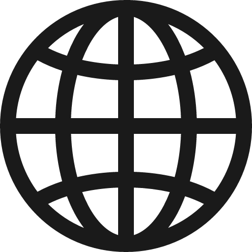 Globe2 icon, solid style, from Bootstrap Icons
