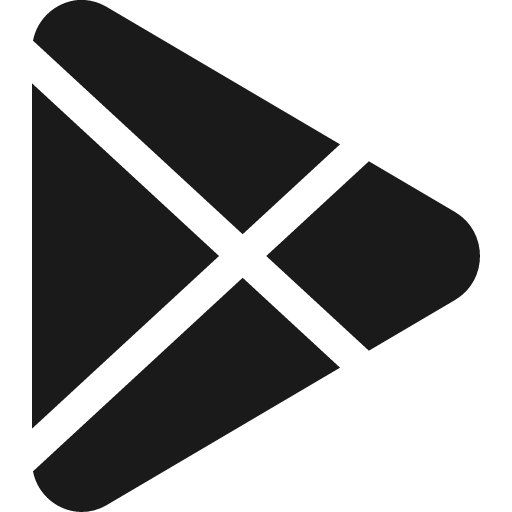 Google play icon, solid style, from Bootstrap Icons