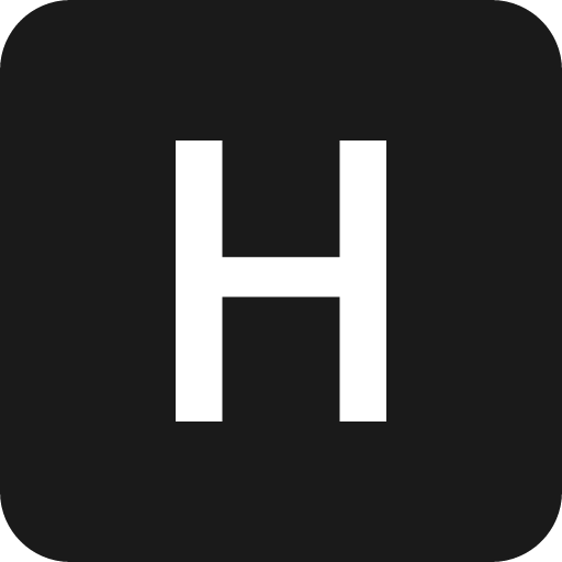 H square fill icon, filled style, from Bootstrap Icons
