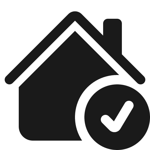 House check fill icon, filled style, from Bootstrap Icons