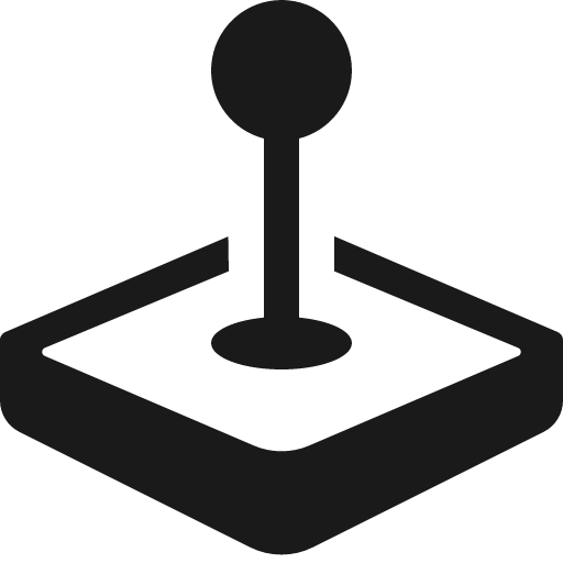 Joystick icon, solid style, from Bootstrap Icons