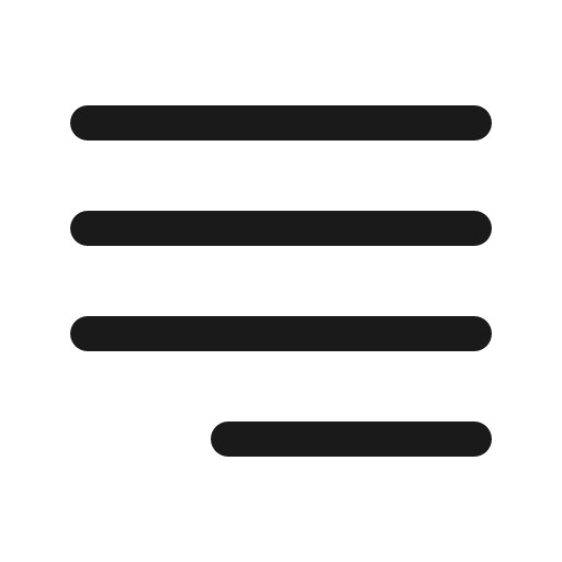 Justify right icon, solid style, from Bootstrap Icons