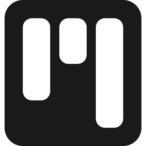 Kanban fill icon, filled style, from Bootstrap Icons