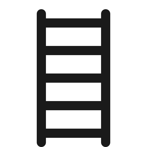 Ladder icon, solid style, from Bootstrap Icons