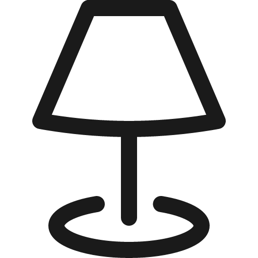 Lamp icon, solid style, from Bootstrap Icons