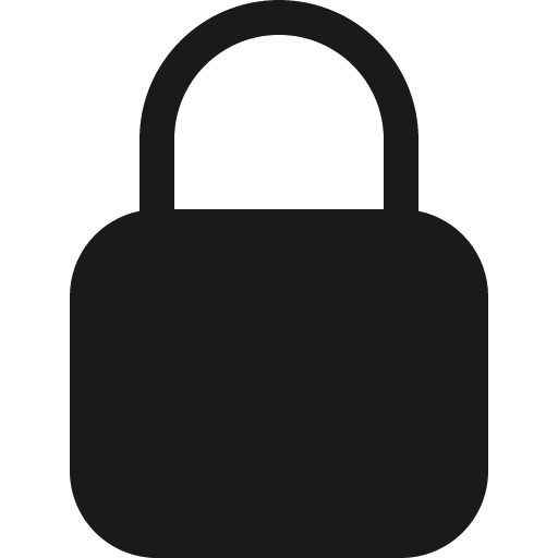 Lock fill icon, filled style, from Bootstrap Icons