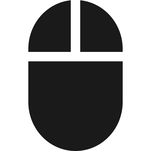 Mouse2 fill icon, filled style, from Bootstrap Icons