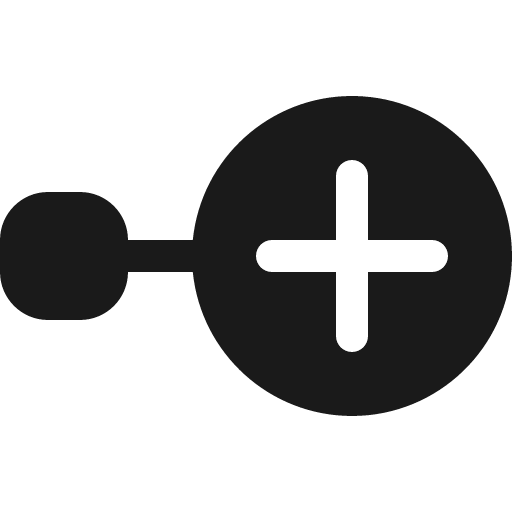 Node plus fill icon, filled style, from Bootstrap Icons