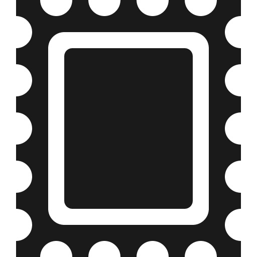 Postage fill icon, filled style, from Bootstrap Icons