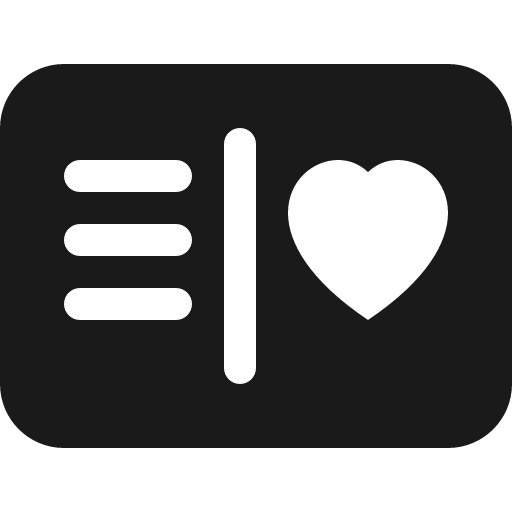 Postcard heart fill icon, filled style, from Bootstrap Icons